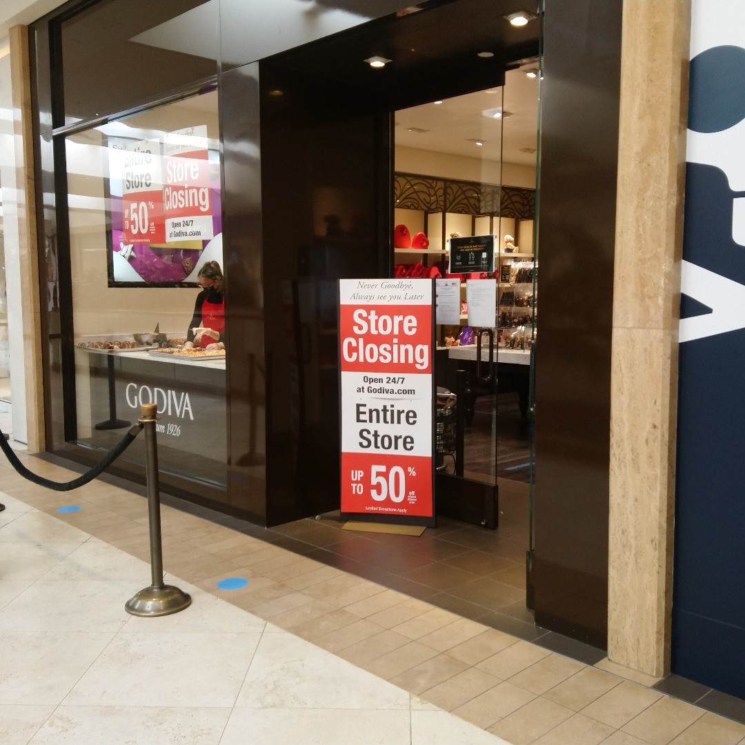 GODIVA閉店。買ったことはないですけどね。