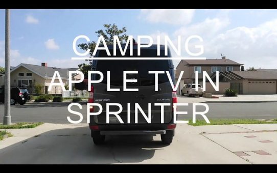 Introducing Apple TV in our Sprinter.