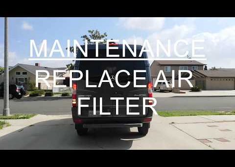 How to change the air filter on a Sprinter van.